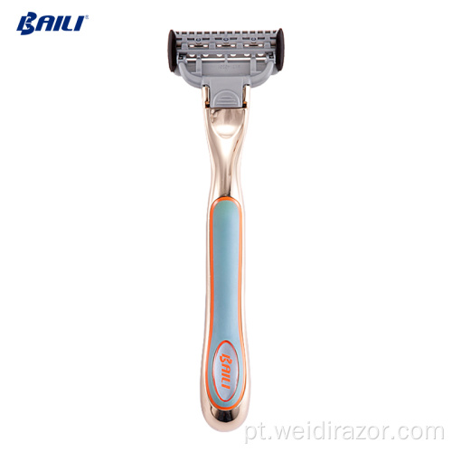 Máquina de fazer lâmina de barbear masculina de ouro barbeador baili